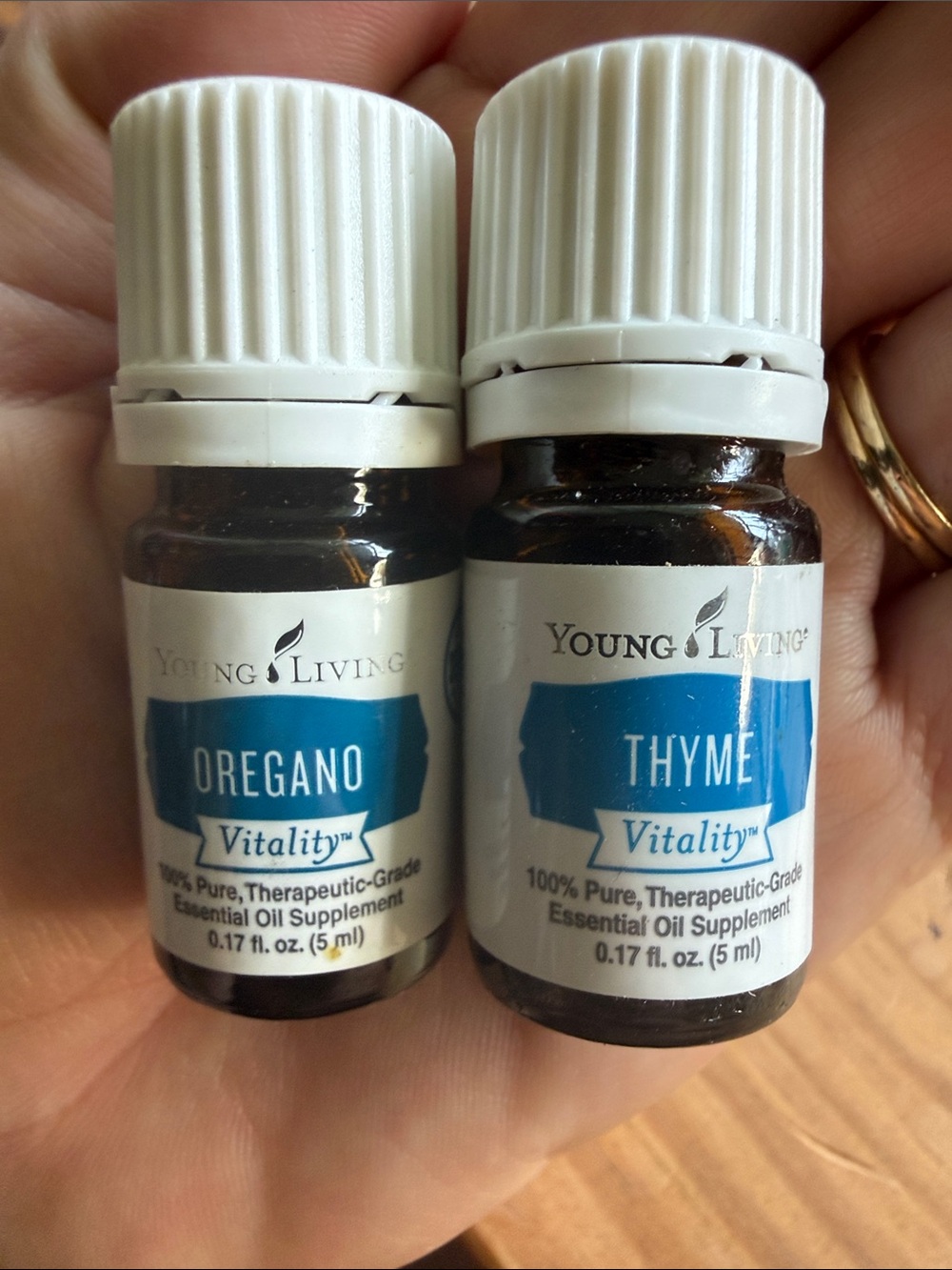 Young Living Oregano & Thyme Vitality Duo - Blue Labels